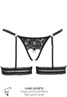 Tanga Luxxa TANGA OUVERT À JARRETIÈRES